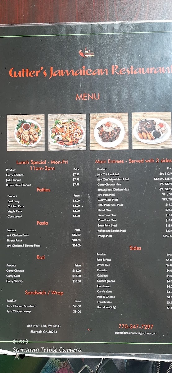 Menu Cutter's (Riverdale) Jamaican Restaurant-7